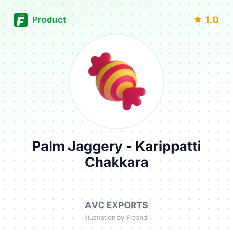 Palm Jaggery - Karippatti Chakkara – summary card, no photo uploaded yet