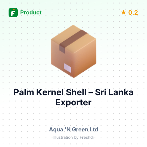 Palm Kernel Shell – summary card, no photo uploaded yet