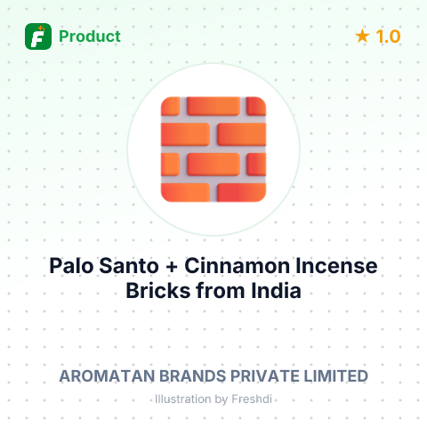 Palo Santo + Cinnamon Incense Bricks – summary card, no photo uploaded yet