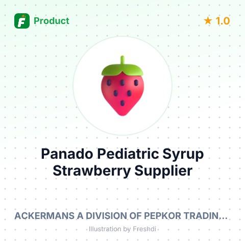 Panado Pediatric Syrup Strawberry – summary card, no photo uploaded yet