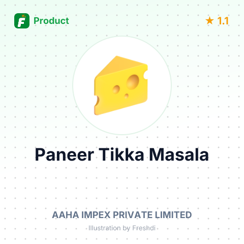Paneer Tikka Masala – summary card, no photo uploaded yet
