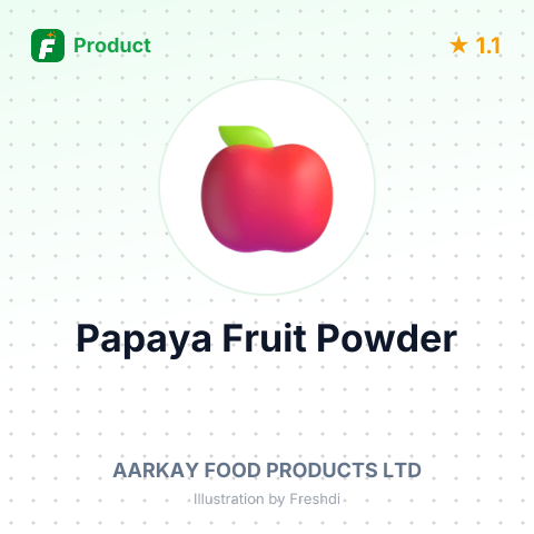 Papaya Fruit Powder – summary card, no photo uploaded yet