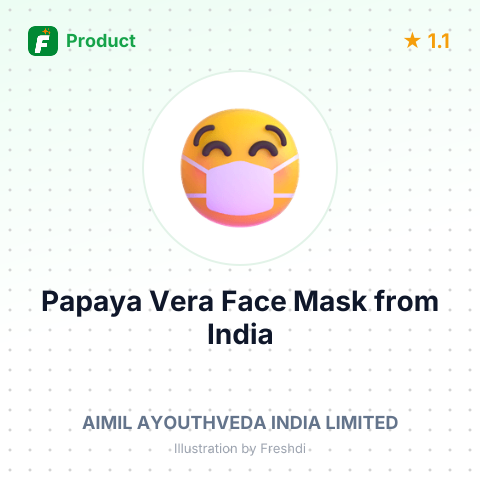 Papaya Vera Face Mask – summary card, no photo uploaded yet