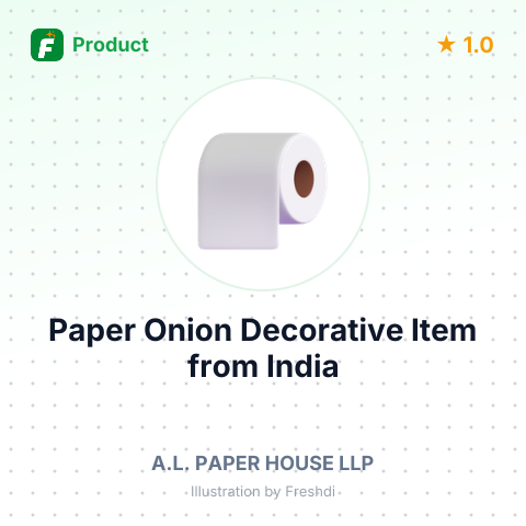Paper Onion Decorative Item – summary card, no photo uploaded yet
