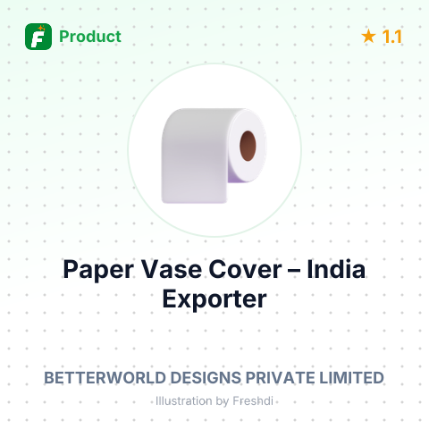 Paper Vase Cover – summary card, no photo uploaded yet