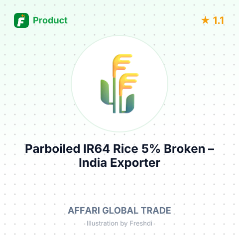 Parboiled IR64 Rice 5% Broken – summary card, no photo uploaded yet