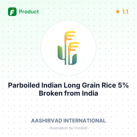 Parboiled Indian Long Grain Rice 5% Broken – summary card, no photo uploaded yet