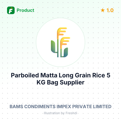 Parboiled Matta Long Grain Rice 5 KG Bag – summary card, no photo uploaded yet