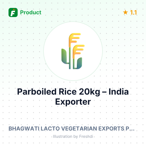 Parboiled Rice 20kg – summary card, no photo uploaded yet