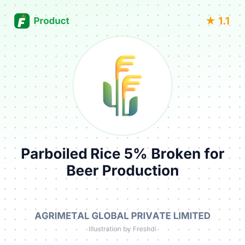 Parboiled Rice 5% Broken for Beer Production – summary card, no photo uploaded yet