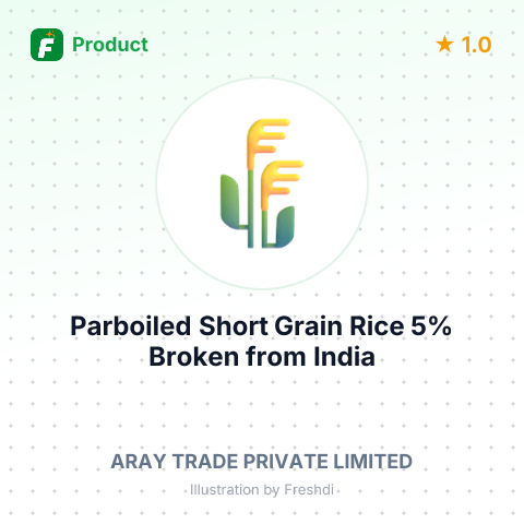 Parboiled Short Grain Rice 5% Broken – summary card, no photo uploaded yet