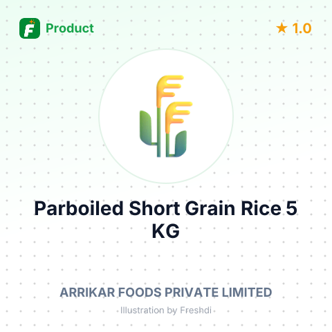 Parboiled Short Grain Rice 5 KG – summary card, no photo uploaded yet