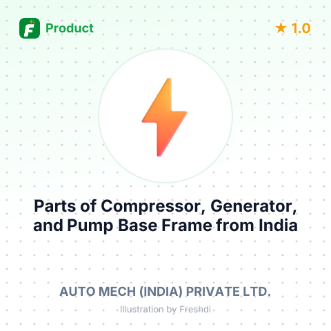 Parts of Compressor, Generator, and Pump Base Frame – summary card, no photo uploaded yet