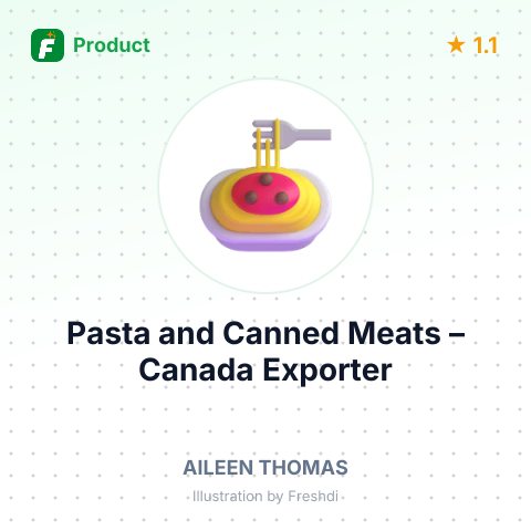 Pasta and Canned Meats – product summary card, no photo uploaded yet