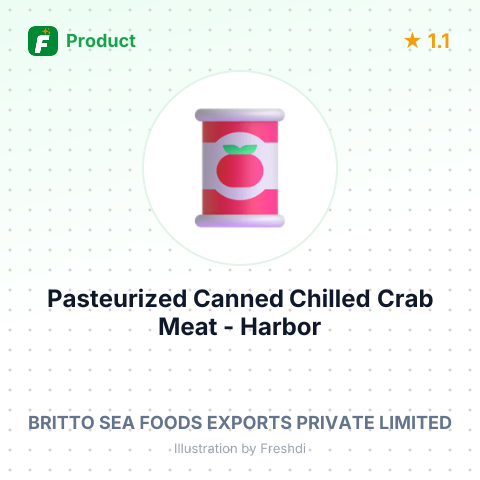 Pasteurized Canned Chilled Crab Meat - Harbor Seafood – summary card, no photo uploaded yet