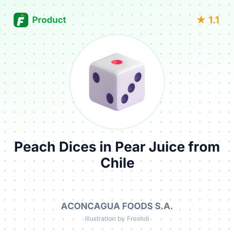 Peach Dices in Pear Juice – summary card, no photo uploaded yet