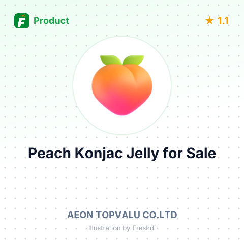 Peach Flavor Konjac Jelly – summary card, no photo uploaded yet