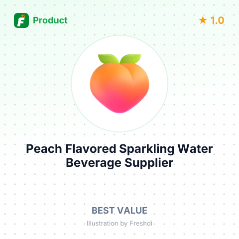 Peach Flavored Sparkling Water Beverage – summary card, no photo uploaded yet