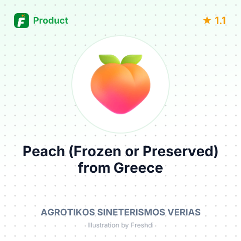 Peach (Frozen or Preserved) – summary card, no photo uploaded yet