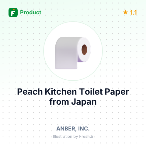 Peach Kitchen Toilet Paper – summary card, no photo uploaded yet