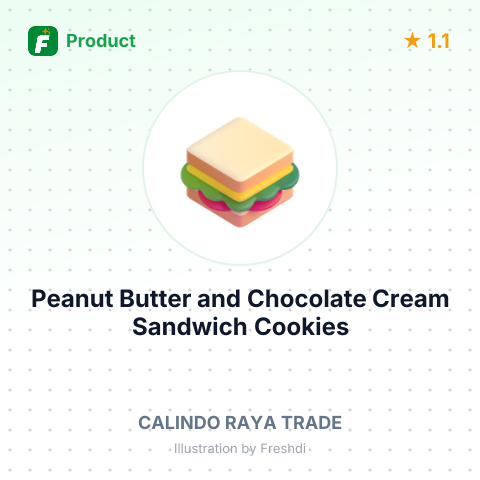 Peanut Butter and Chocolate Cream Sandwich Cookies – summary card, no photo uploaded yet