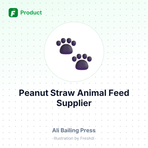 Peanut Straw Animal Feed – summary card, no photo uploaded yet