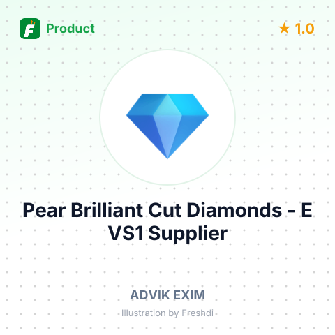 Pear Brilliant Cut Diamonds - E VS1 – summary card, no photo uploaded yet
