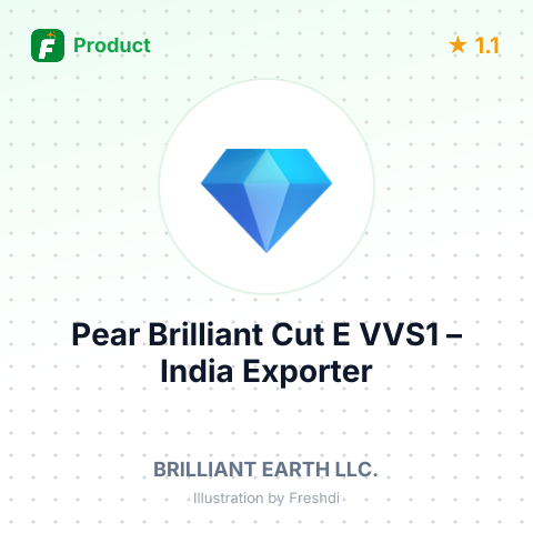 Pear Brilliant Cut E VVS1 – summary card, no photo uploaded yet