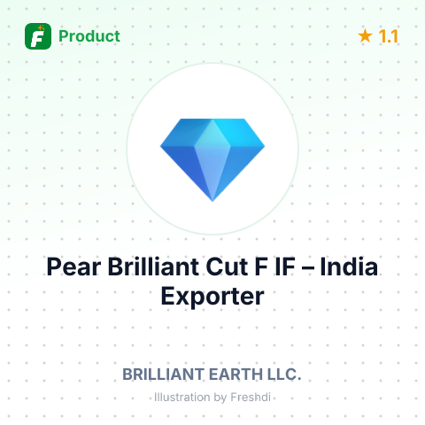 Pear Brilliant Cut F IF – product summary card, no photo uploaded yet