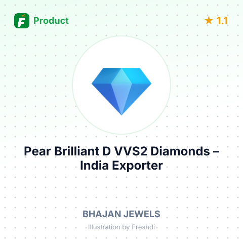 Pear Brilliant D VVS2 Diamonds – summary card, no photo uploaded yet