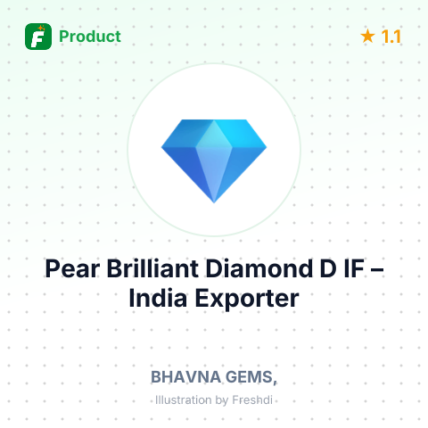 Pear Brilliant Diamond D IF – summary card, no photo uploaded yet