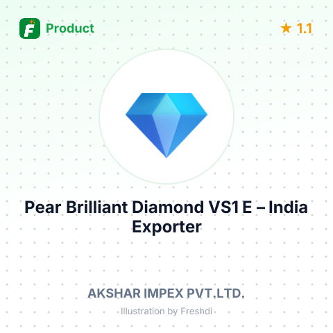 Pear Brilliant Diamond VS1 E – summary card, no photo uploaded yet