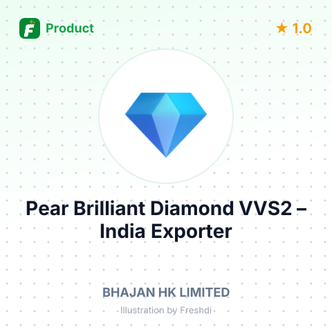 Pear Brilliant Diamond VVS2 – summary card, no photo uploaded yet