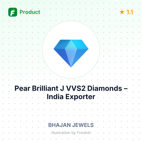 Pear Brilliant J VVS2 Diamonds – product summary card, no photo uploaded yet