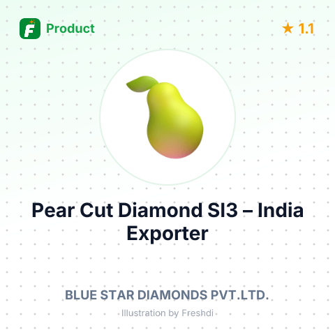 Pear Cut Diamond SI3 – summary card, no photo uploaded yet