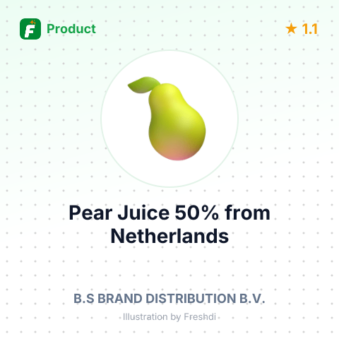 Pear Juice 50% – summary card, no photo uploaded yet