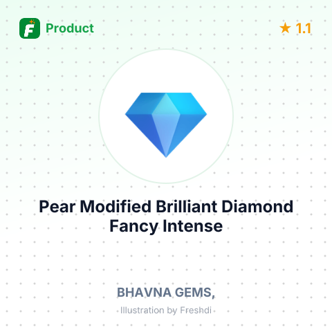 Pear Modified Brilliant Diamond Fancy Intense Yellow VVS1 – product summary card, no photo uploaded yet