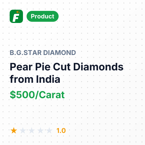 Pear Pie Cut Diamonds – summary card, no photo uploaded yet