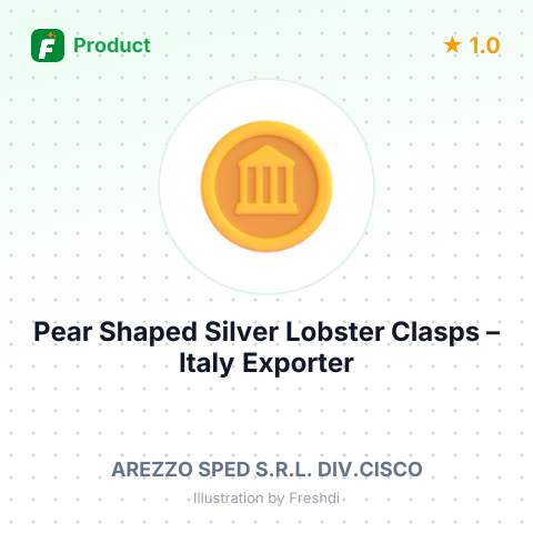 Pear Shaped Silver Lobster Clasps – summary card, no photo uploaded yet