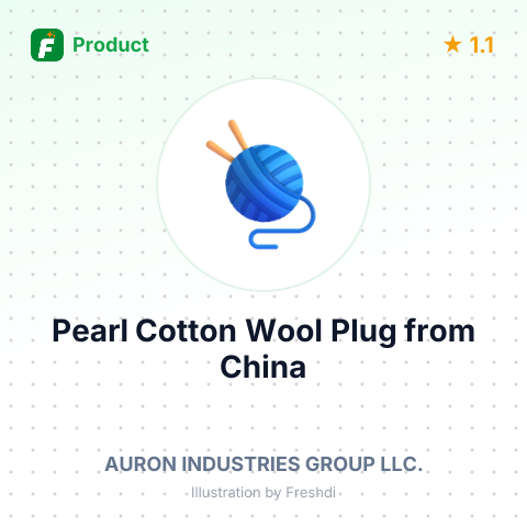 Pearl Cotton Wool Plug – summary card, no photo uploaded yet