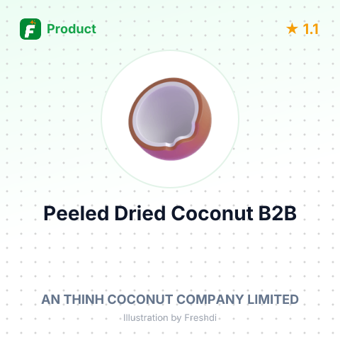 Peeled Dried Coconut – summary card, no photo uploaded yet
