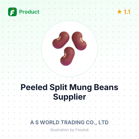 Peeled Split Mung Beans – summary card, no photo uploaded yet