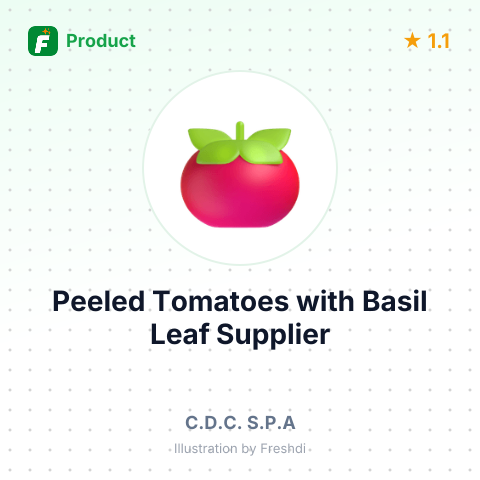 Peeled Tomatoes with Basil Leaf – summary card, no photo uploaded yet
