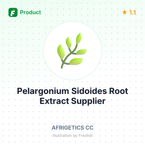 Pelargonium Sidoides Root Extract – summary card, no photo uploaded yet