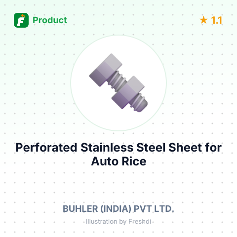 Perforated Stainless Steel Sheet for Auto Rice Mill – summary card, no photo uploaded yet