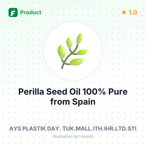 Perilla Seed Oil 100% Pure – summary card, no photo uploaded yet