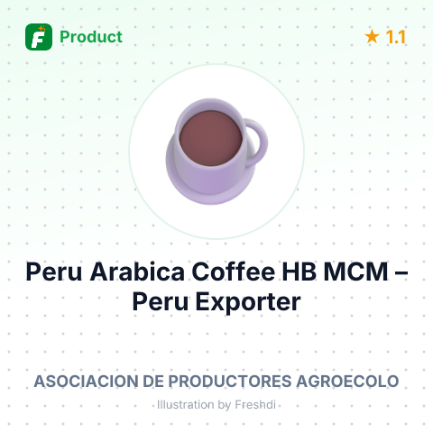 Peru Arabica Coffee HB MCM – summary card, no photo uploaded yet