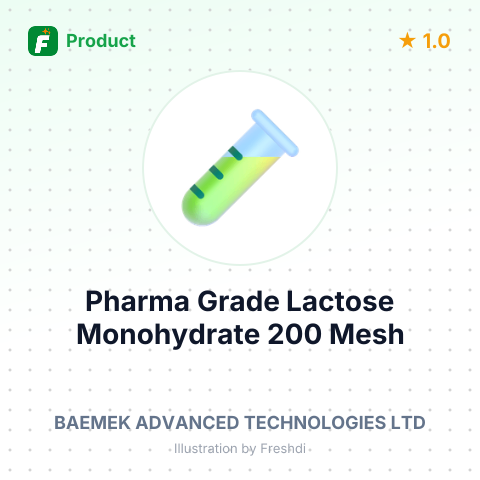 Pharma Grade Lactose Monohydrate 200 Mesh – summary card, no photo uploaded yet