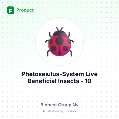 Phetoseiulus-System Live Beneficial Insects (Phetoseiulus persimilis) - 10 units – summary card, no photo uploaded yet