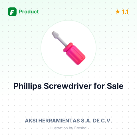 Phillips Screwdriver with Comfort Grip – summary card, no photo uploaded yet